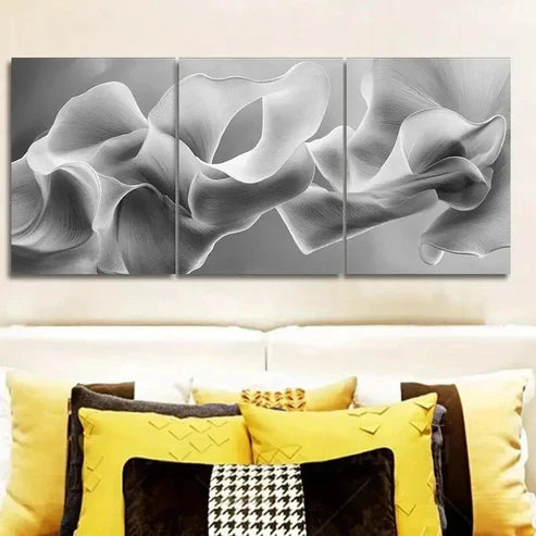 3pcs Abstract Art Deco Classic Wall Art Set Canvas Unframed - High Quality Print 100% Australian Made Wall Canvas - Bella Home Decor