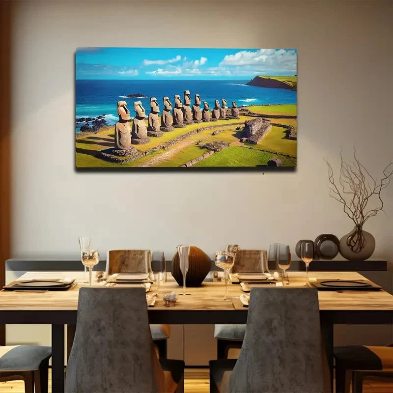 Resurrection Island Giant Wall Art Canvas Office Home Room Framed 120x60cm