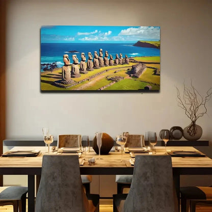 Resurrection Island Giant Wall Art Canvas Office Home Room Framed 120x60cm