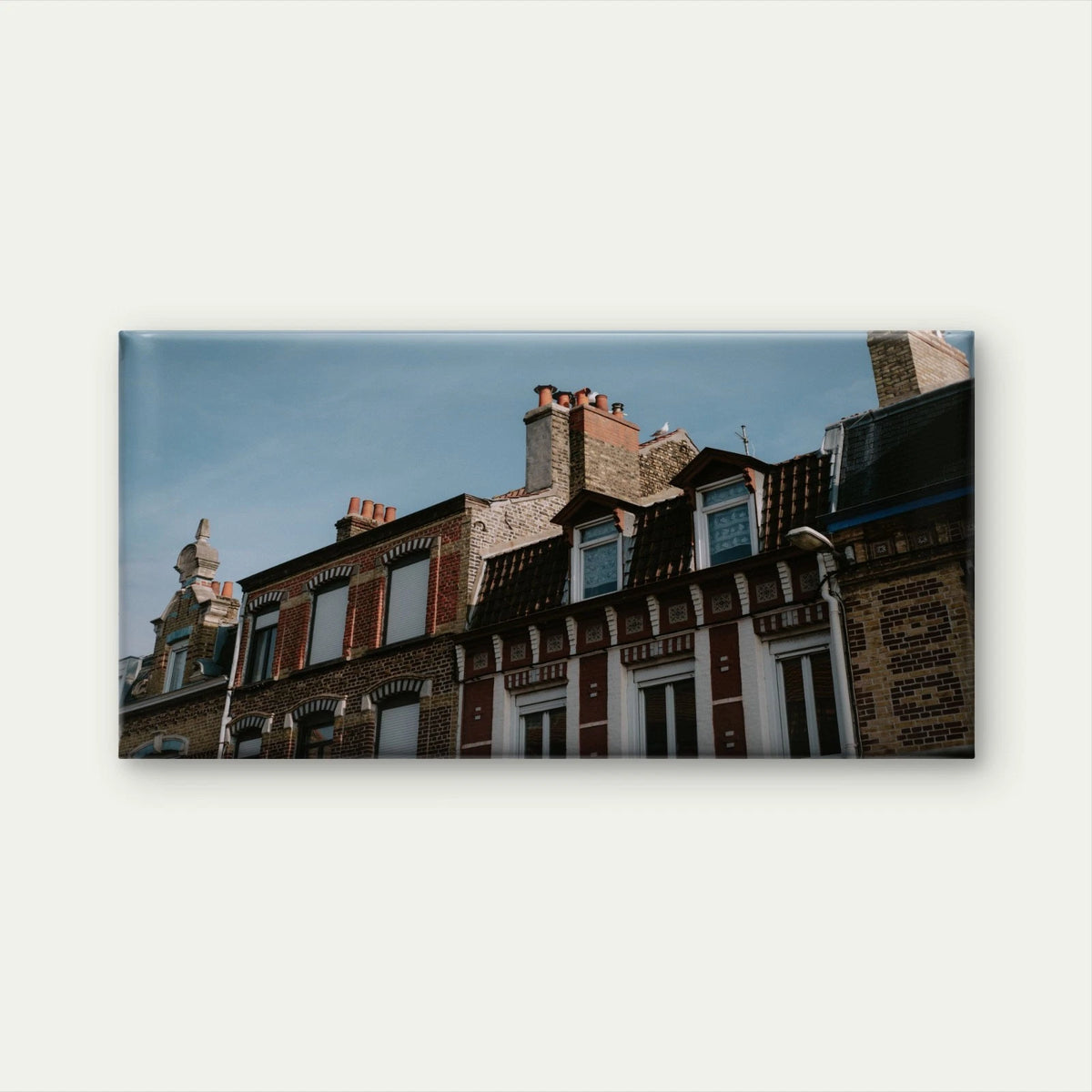 Vintage European City Architecture Wall Art Canvas Office Home Framed 120x60cm