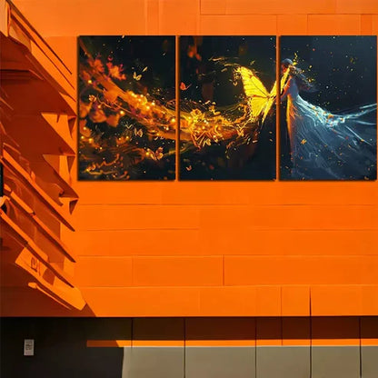 3pcs Butterfly Wing Wall Art Canvas Unframed - High Quality Print 100% Australian Made Wall Canvas - Bella Home Decor