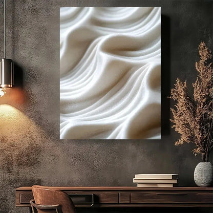 Beautiful Abstract Wave Modern Vintage Painting 40x60cm Metal Print Ready to Hang
