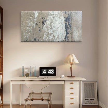 Modern Neutral Concrete Texture Wall Art Canvas Office Home Framed 120x60cm