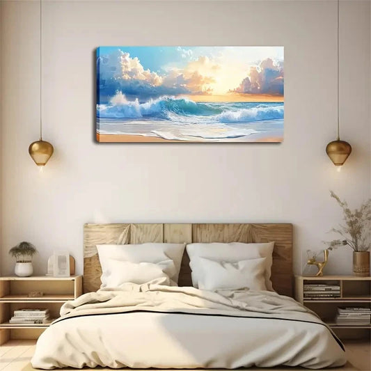 Minimalist Landscape Classic Wall Art Canvas Office Home Room Framed 120x60cm