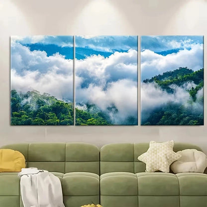 3pcs Montverde Cloud Forest Reserve Travel Wall Art Set Canvas Framed 40x60cm – High Quality Print 100% Australian Made Wall Canvas Ready to Hang