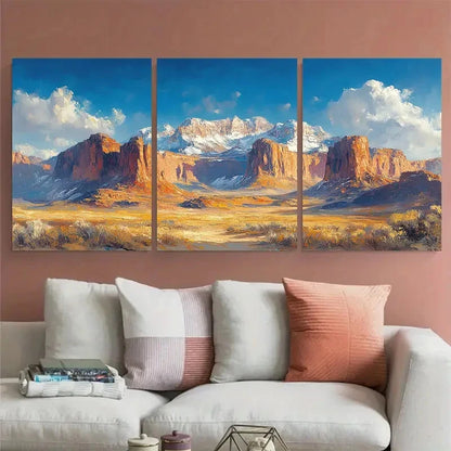 3pcs Arches Landscape Utah National Park Design Metal Print Ready to Hang Art