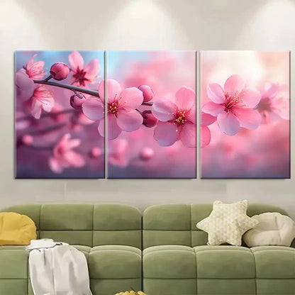 3pcs Blooming Blossom Art ER   Wall Art Set Canvas Framed 40x60cm - High Quality Print 100% Australian Made Wall Canvas Ready to Hang - Bella Home Decor