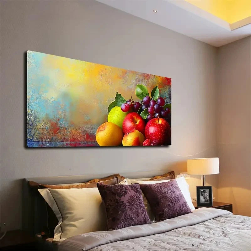 Fruit Still Life Painting Wall Art canvas office home room framed 120x60cm