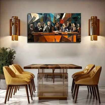 False Parliament Suitable Wall Art Canvas Office Home Room Framed 120x60cm