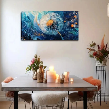 Dandelion Dream Deco Classic Wall Art Canvas Office Home Room Framed 120x60cm