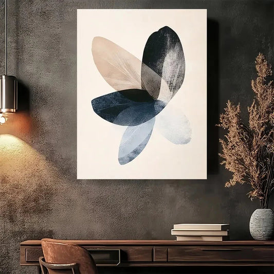 Beautiful Modern Minimalist Abstract Painting 40x60cm Metal Print Ready to Hang