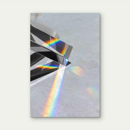 Lights Prisms Effect Close Up 40x60cm Metal Print Ready to Hang - Bella Home Decor
