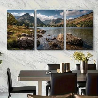 3pcs Vintage Hiking Nature Lover Perfect Wall Art Set Canvas Framed 50x70cm - High Quality Print 100% Australian Made Wall Canvas Ready to Hang