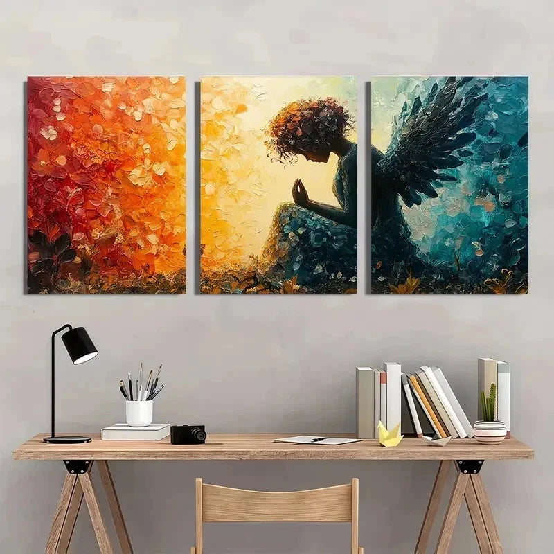 3pcs Vibrant Colors & Detailed Craftsman Perfect Wall Art Set Canvas Framed 50x70cm - High Quality Print 100% Australian Made Wall Canvas Ready to Hang