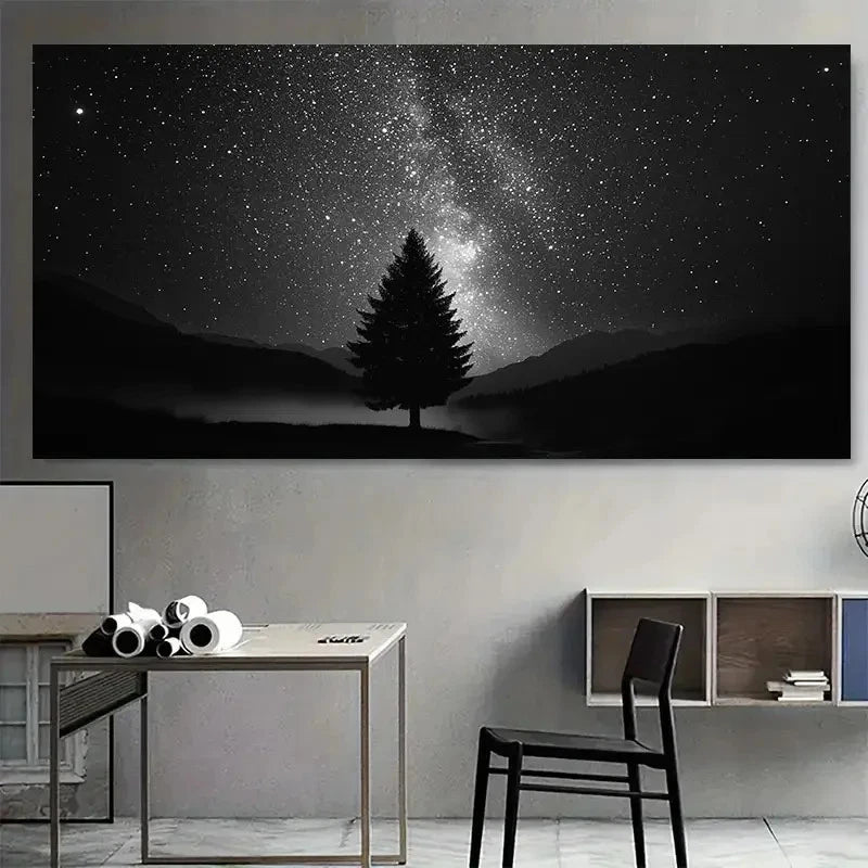 Huge Beautiful Scenery Pine Wall Art Canvas Office Home Room Framed 120x60cm