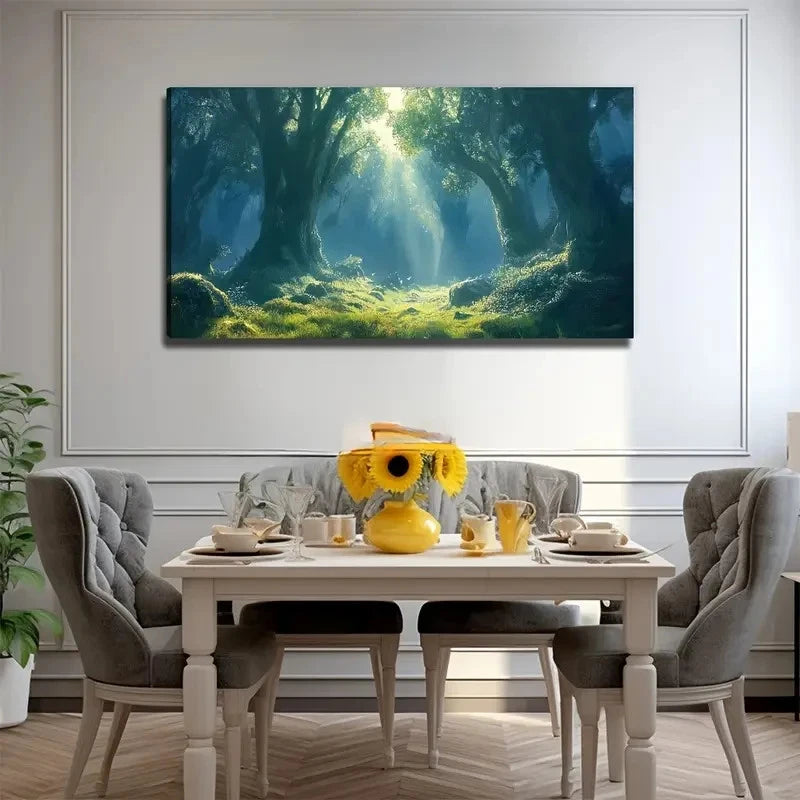 Gorgeous Light Suitable Wall Art Canvas Office Home Room Framed 120x60cm