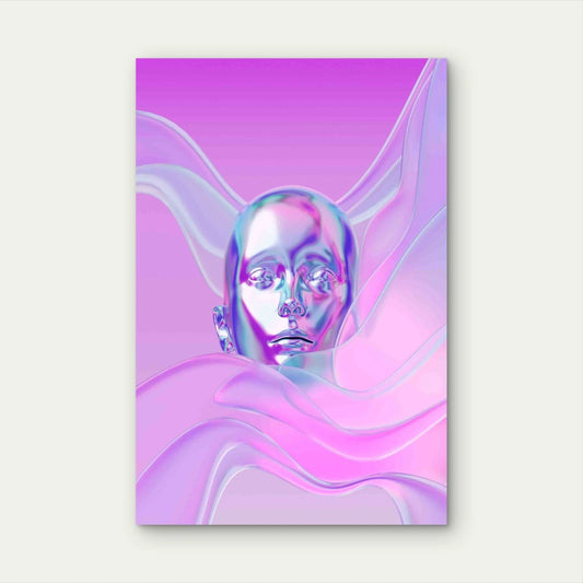 3D View Holographic Layering Metal Print Ready to Hang