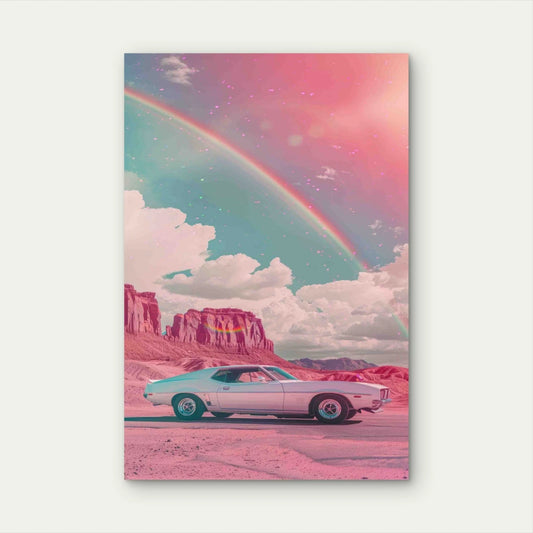 Sky Car Transportation 40x60cm Metal Print Ready to Hang