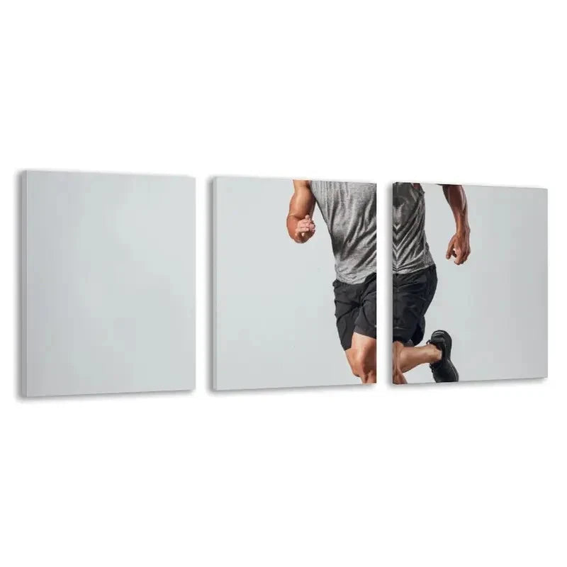 3pcs Dynamic Motion Of A Powerful Athlete    Wall Art Set Canvas Framed 40x60cm - High Quality Print 100% Australian Made Wall Canvas Ready to Hang - Bella Home Decor