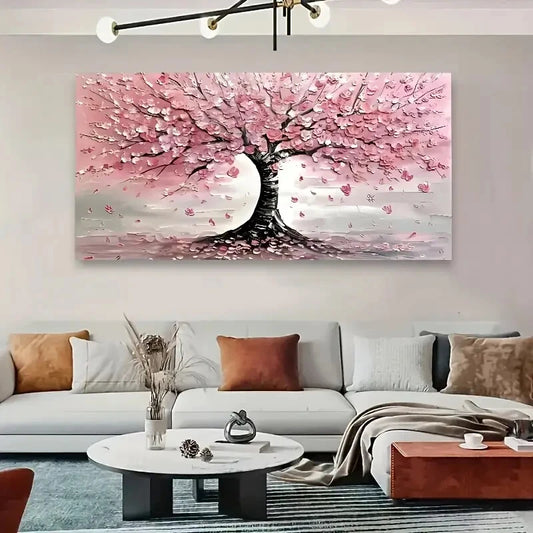 Cherry Blossom Tree Art Wall Art wall canvas office home room framed 120x60cm - Bella Home Decor