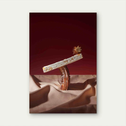Beautiful Arrangement Spanish Food 40x60cm Metal Print Ready to Hang