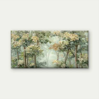 Abstract Forest Landscape Wall Art Canvas Office Home Room Framed 120x60cm