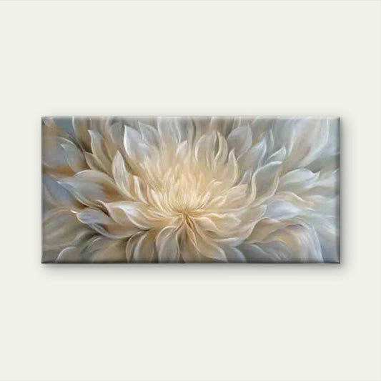 Ethereal Bloom Abstract Floral Wall Art Canvas Office Home Room Framed 120x60cm