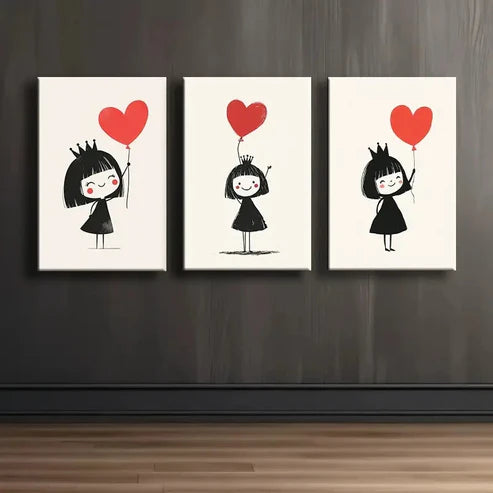 3pcs Modern Black & White Geometric Wall Art Set Canvas Unframed - High Quality Print 100% Australian Made Wall Canvas