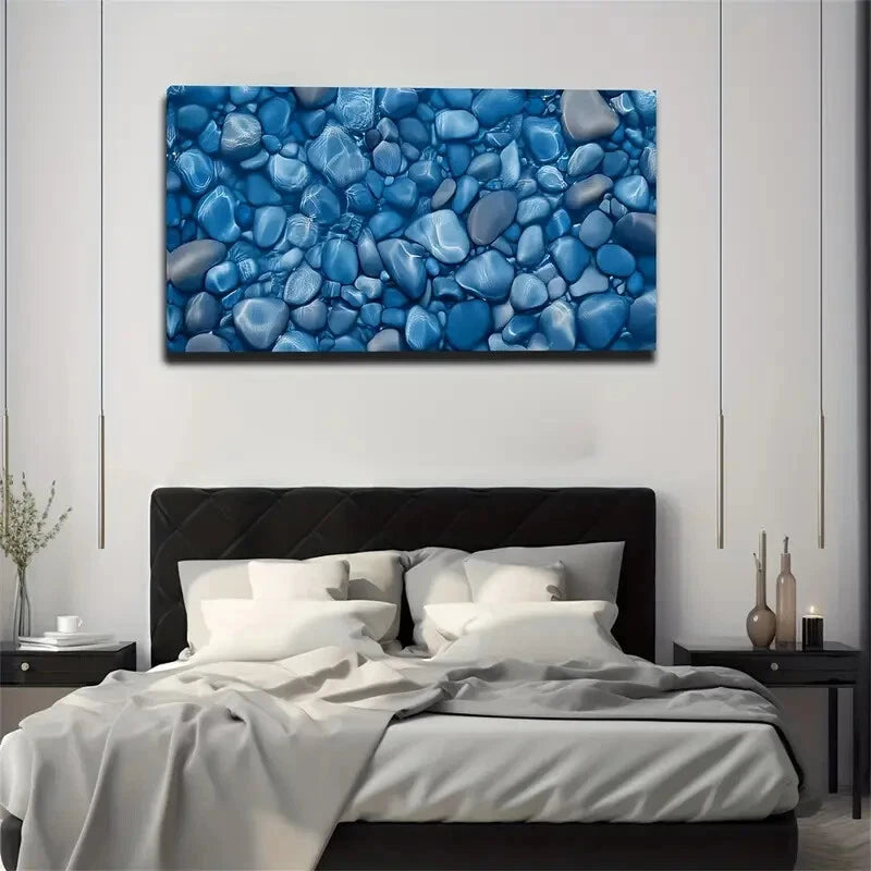 Serene Ocean Frozen Wall Art canvas office home room framed 120x60cm - Bella Home Decor