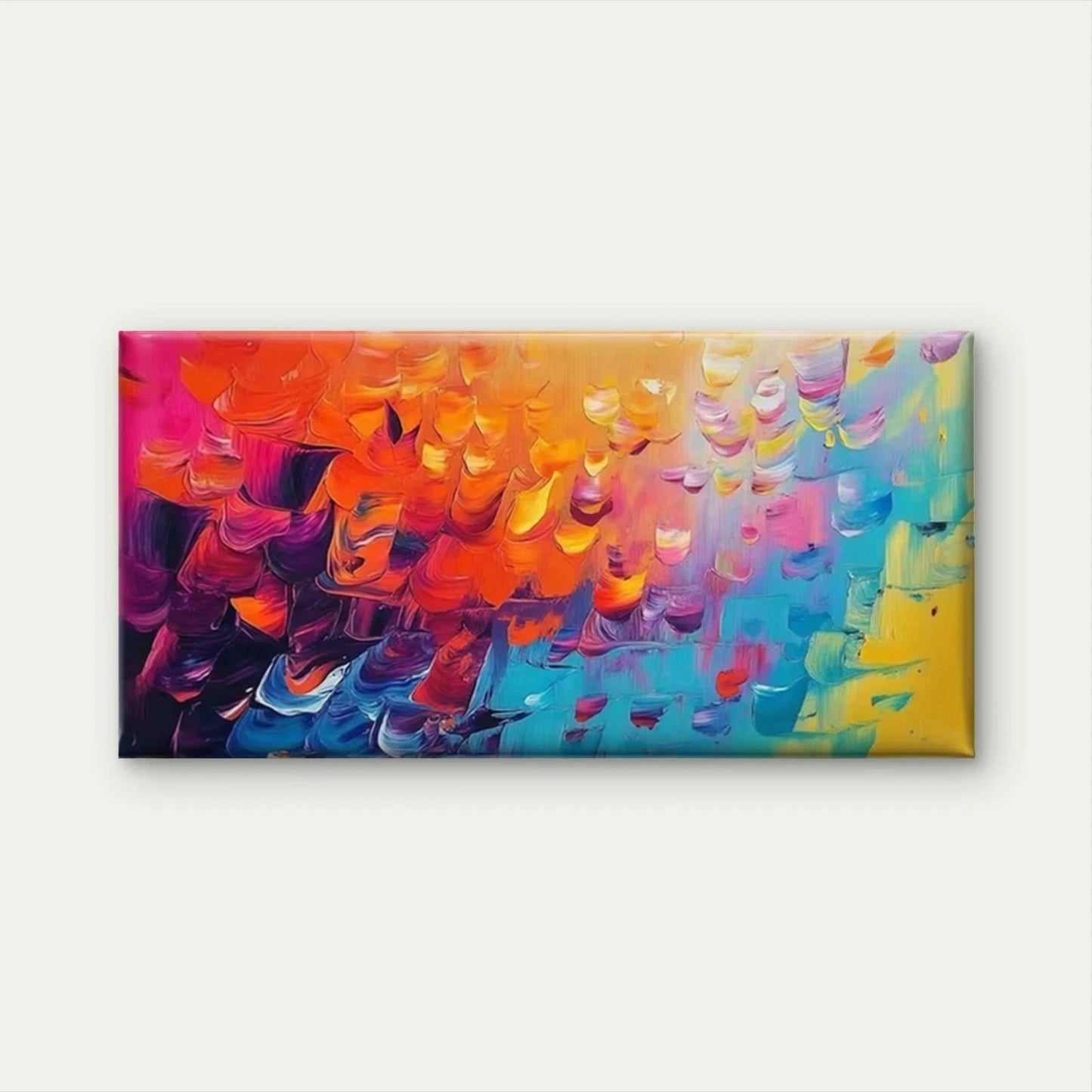 Abstract Multicolor Painting Wall Art Canvas Office Home Room Framed 120x60cm