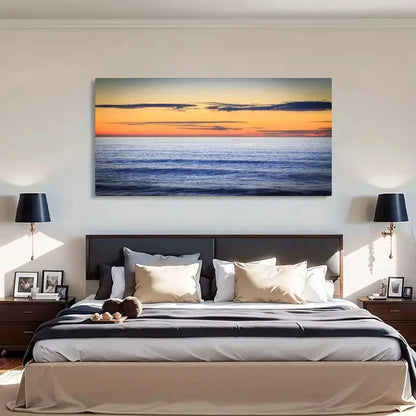 Deco Retro Style Landscape Wall Art Canvas Office Home Room Framed 120x60cm - Bella Home Decor