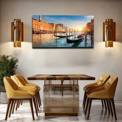 The City Of Venice Wall Art Canvas Office Home Room Framed 120x60cm