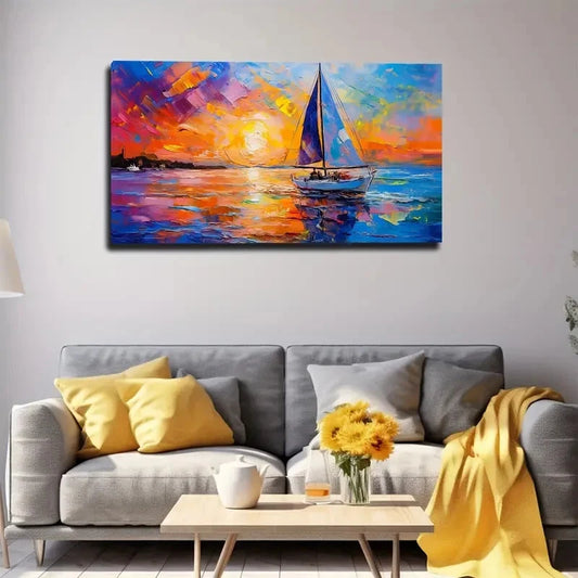 Minimalist Abstract Style Wall Art canvas office home room framed 120x60cm