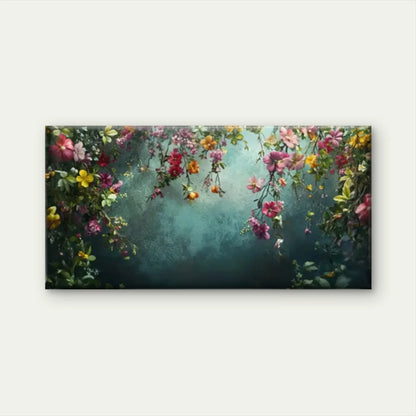 Floral Arrangement Pink Yellow Wall Art Canvas Office Home Room Framed 120x60cm
