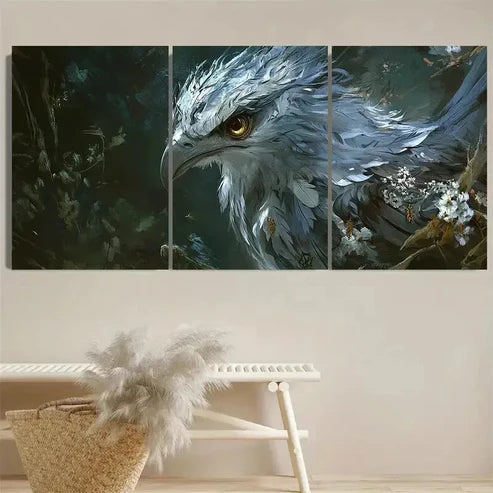 3pcs Barocco Bird Wall Art Set Canvas Unframed – High Quality Print, 100% Australian Made Wall Canvas - Bella Home Decor