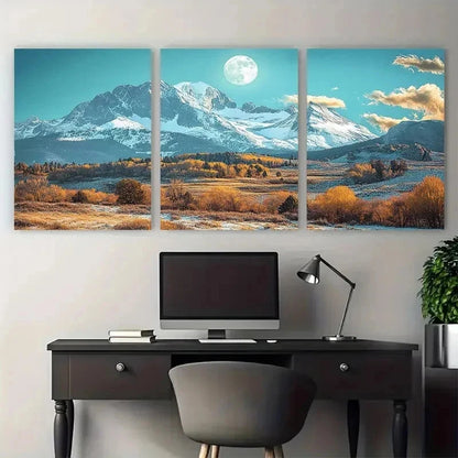 3pcs American Travel Art USA Travel Perfect Wall Art Set Canvas Framed 50x70cm - High Quality Print 100% Australian Made Wall Canvas Ready to Hang - Bella Home Decor