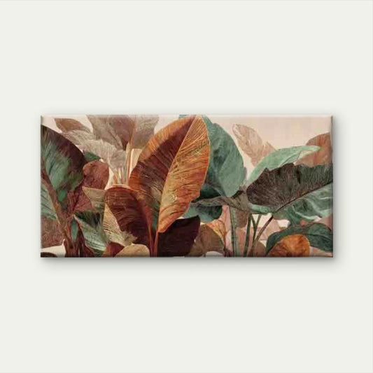 Tropical Theme, Dreamy Leaf Wall Art Canvas Office Home Room Framed 120x60cm