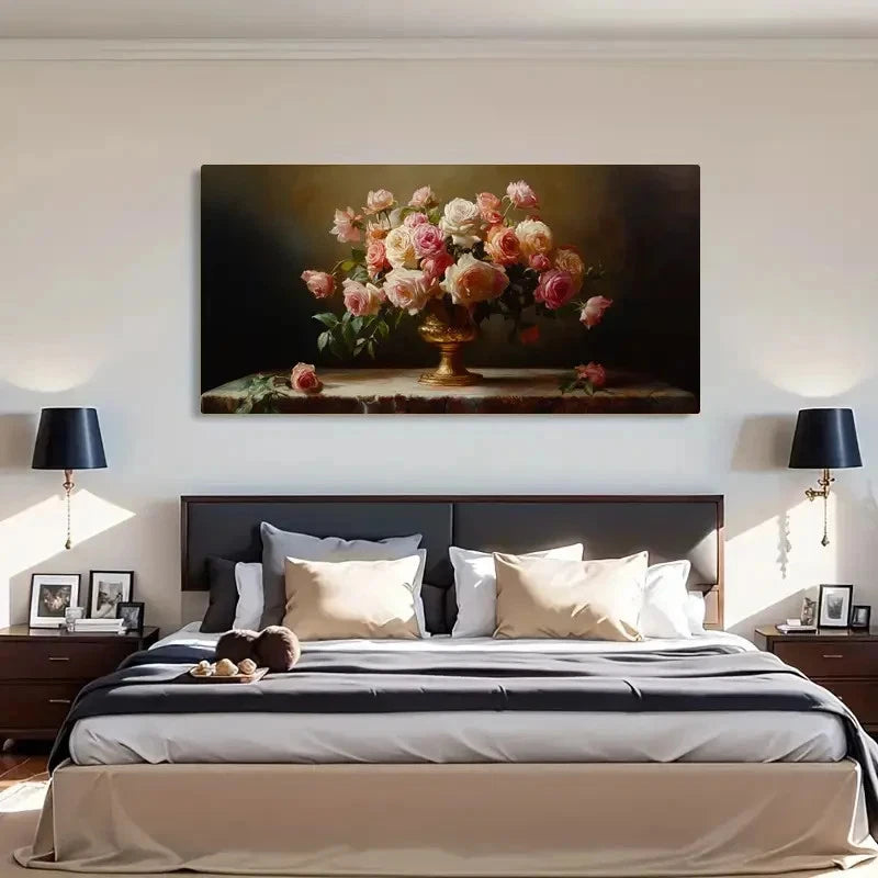 Floral Modern Landscape Deco Wall Art Canvas Office Home Room Framed 120x60cm - Bella Home Decor