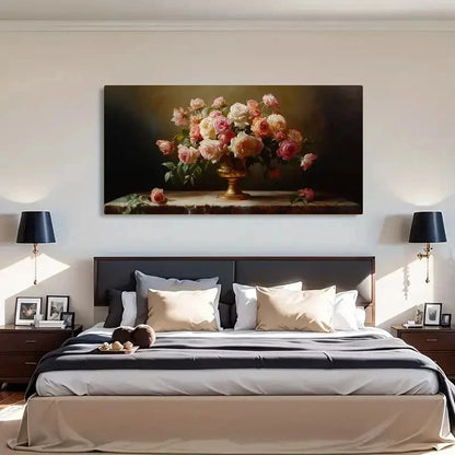 Floral Modern Landscape Deco Wall Art Canvas Office Home Room Framed 120x60cm - Bella Home Decor