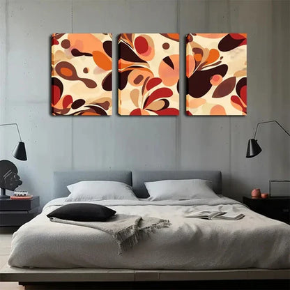 3pcs Vibrant Geometric Triptych Modern Perfect Wall Art Canvas Unframed - High Quality Print 100% Australian Made Wall Canvas