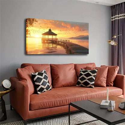 A Beautiful Natural Landscape Wall Art Canvas Office Home Room Framed 120x60cm - Bella Home Decor