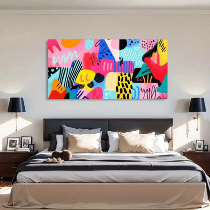 Modern Paintings Abstract Modern Wall Art Canvas Office Home Room Framed 120x60cm - Bella Home Decor