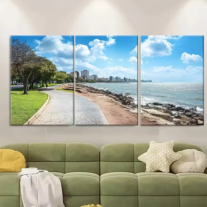 3pcs South American Art Landscapes Metal Print Ready to Hang Art