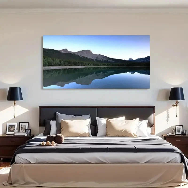 Natural Scenery Wedge Serenity Wall Art Canvas Office Home Room Framed 120x60cm