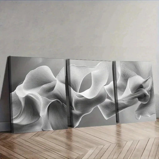 3pcs Abstract Art Deco Classic Wall Art Set Canvas Framed 50x70cm - High Quality Print 100% Australian Made Wall Canvas Ready to Hang