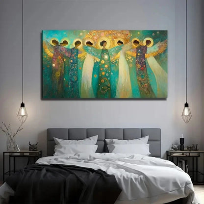 Dreamy Angel Suitable Wall Art Canvas Office Home Room Framed 120x60cm