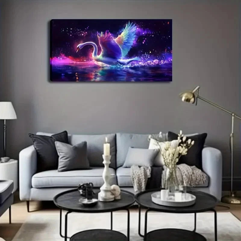 Colorful Abstract Colorful Wall Art Canvas Office Home Room Framed 120x60cm