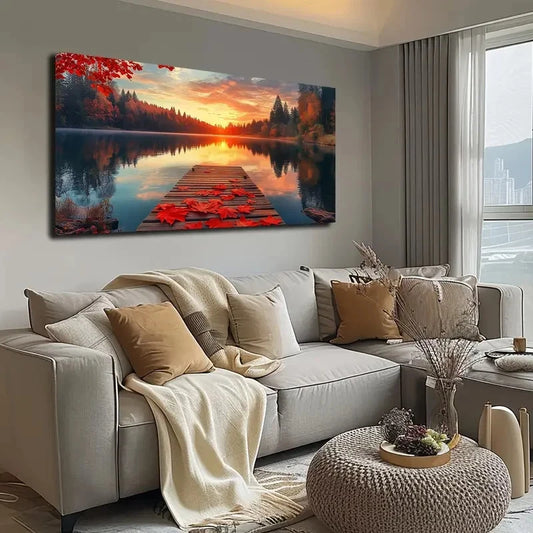Minimalist Abstract Style Wall Art canvas office home room framed 120x60cm