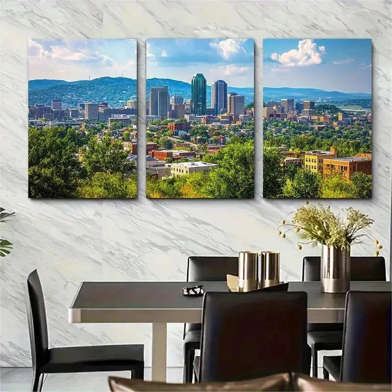 3pcs Midwest Scenic Landscape Travel Perfect Wall Art Set Canvas Framed 50x70cm - High Quality Print 100% Australian Made Wall Canvas Ready to Hang