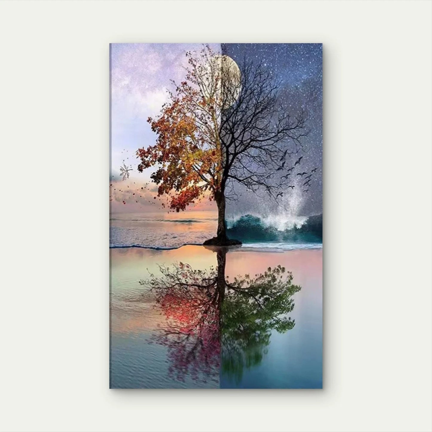 Beautiful Dual Nature of Time  60x90cm Metal Print Ready to Hang